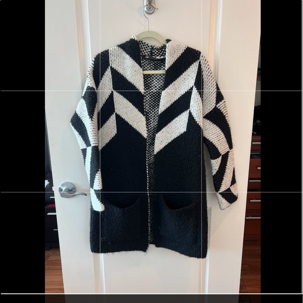 MAJE MILADY JACQUARD CARDIGAN